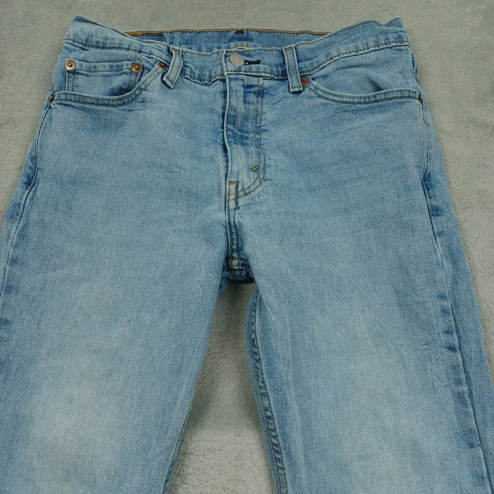 Levis 511 Jeans Mens 32x30 Blue Denim Slim Fit Distressed Pockets Cotton‎ A2